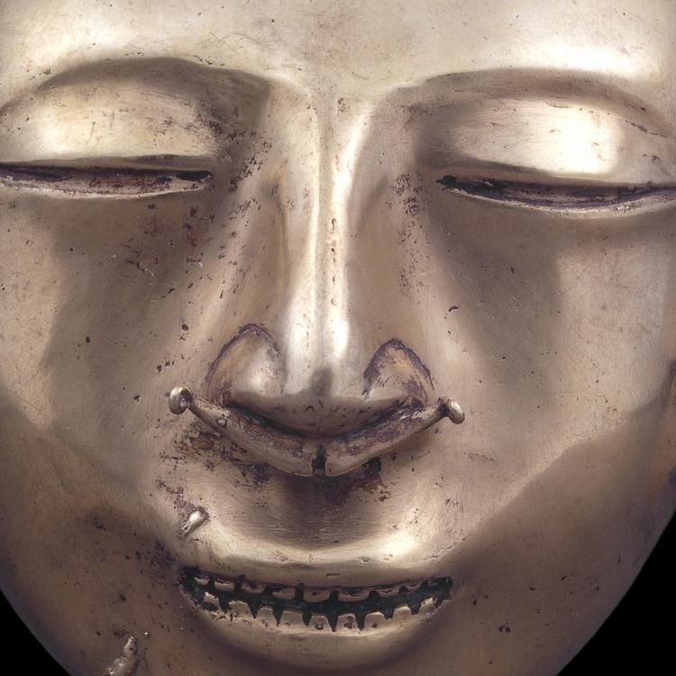 Gold funerary mask, the Santo Domingo Centre of Excellence for Latin American Research