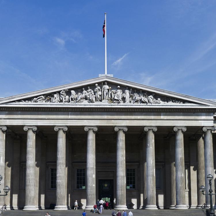 Front of British Museum during the day