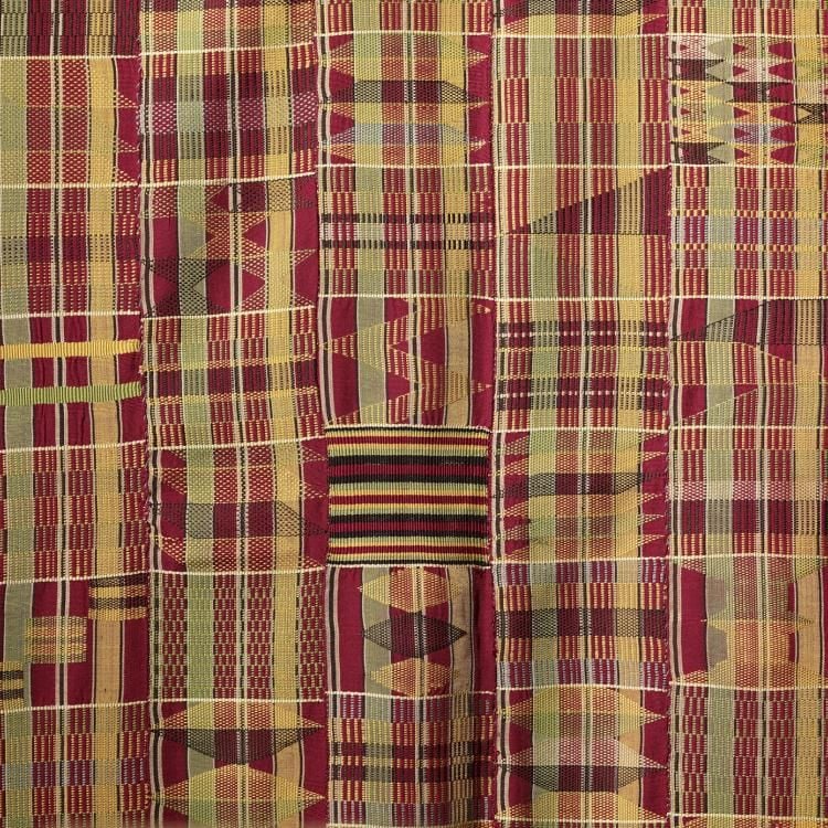 Silk garment plain weave.