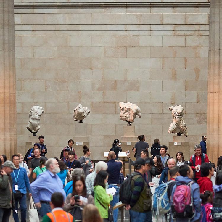The marble sculptures that form the Parthenon