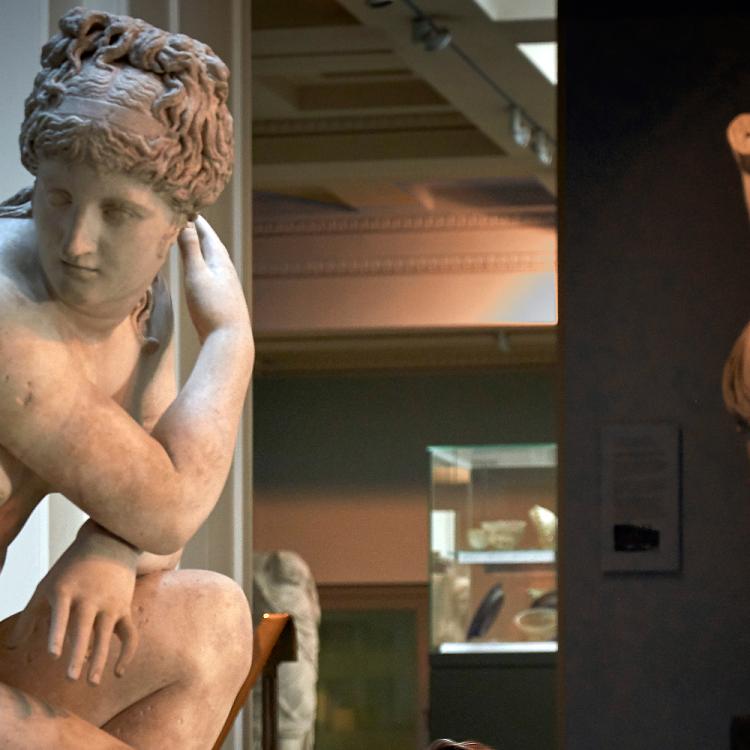 A view of the statue of Aphrodite in Room 23