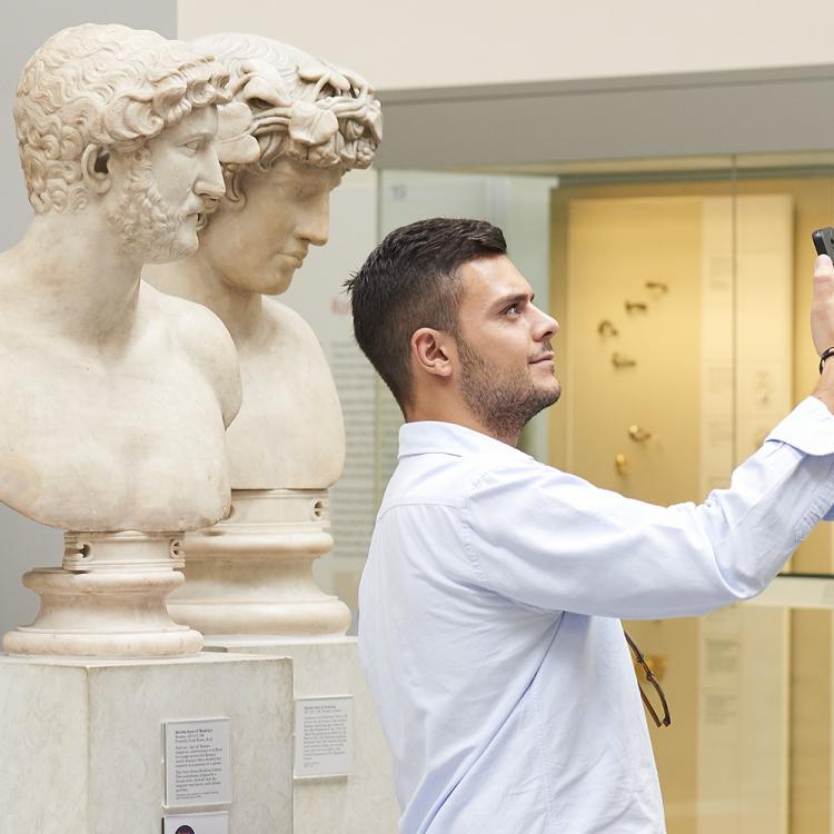 Inside Room 70, the Roman Empire gallery at the British Museum.