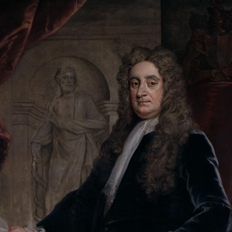 Oil painting on canvas of Sir Hans Sloane