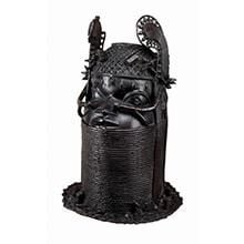 Brass head of the Oba of Benin.