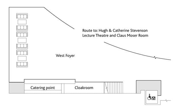 East and West foyers plan