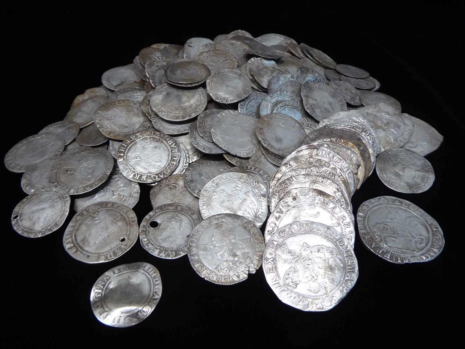 image of many silver coins