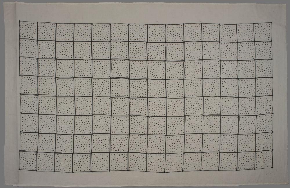 Shitikari showing a grid of squares with dotted pattern