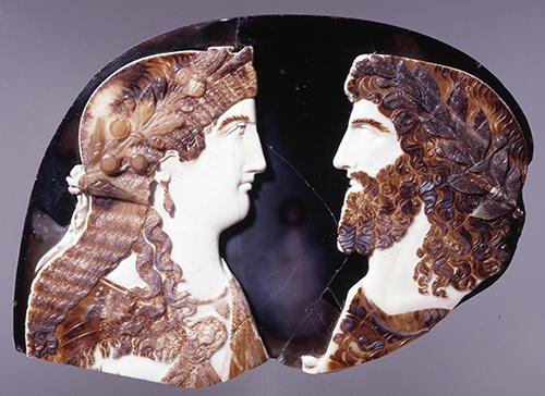 Cameo of imperial family. Roman, 37-50 (circa).