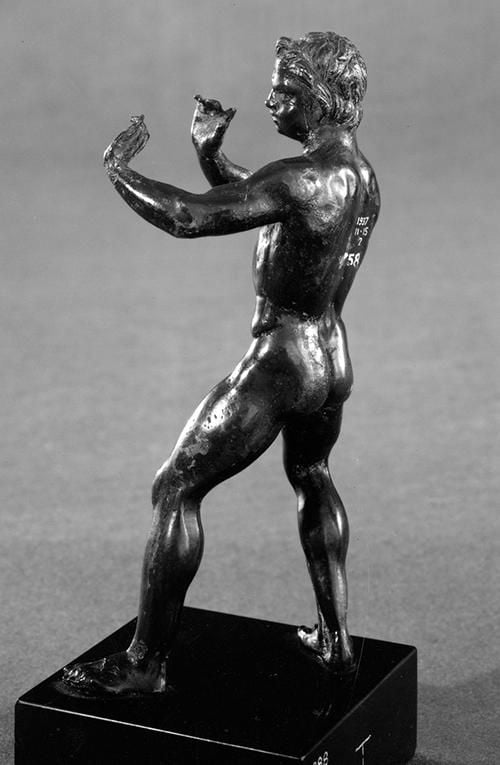 Bronze statuette of a satyr