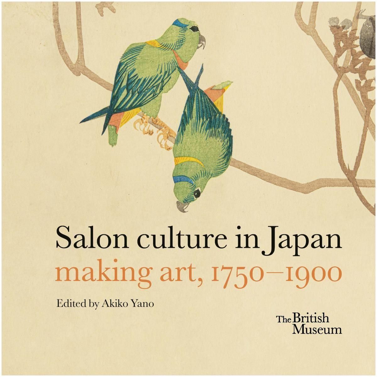 A book cover with two colourful birds on a branch