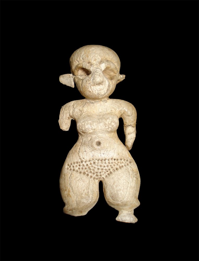 Ivory figure of a woman with dwarfism