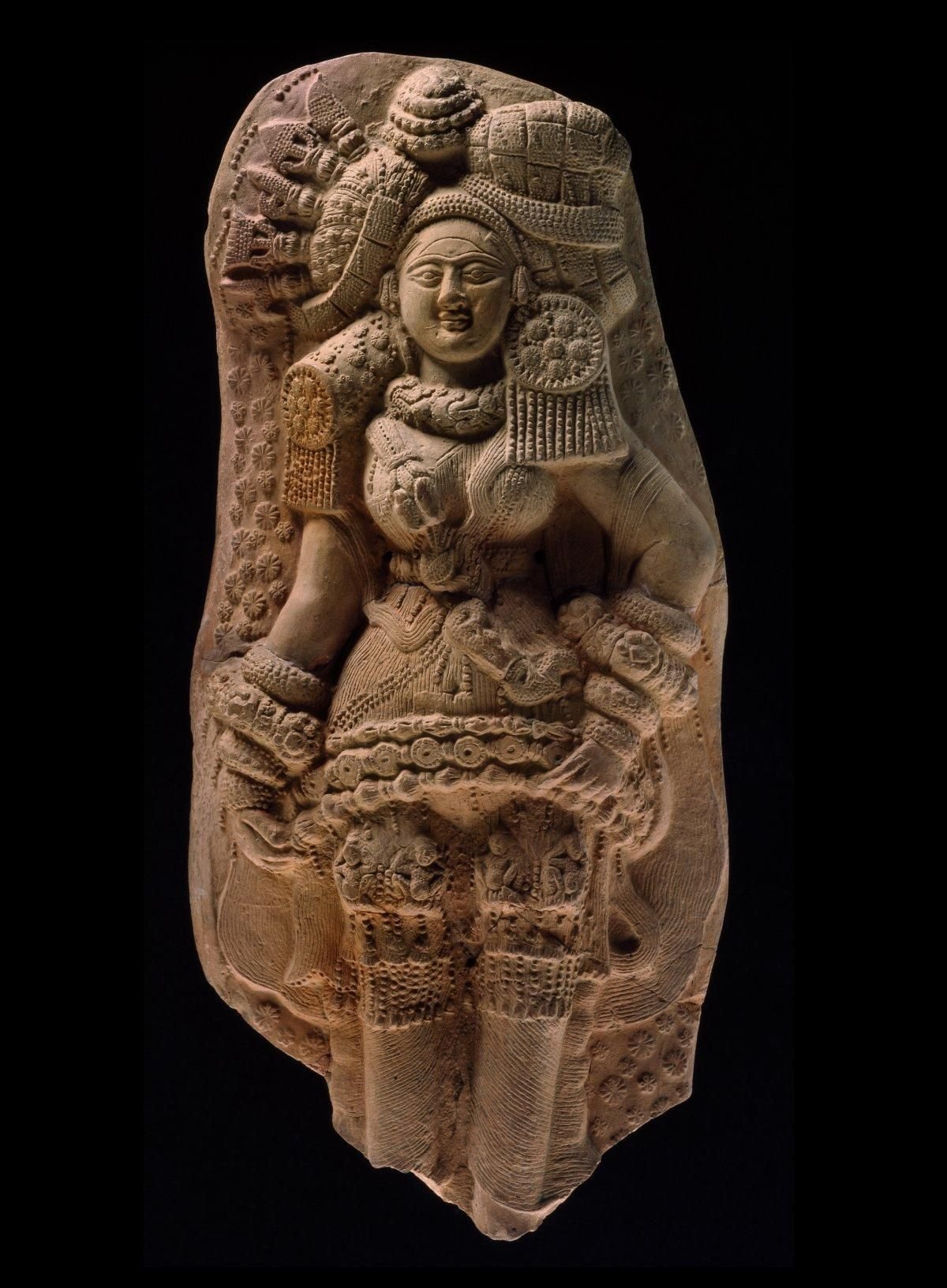 Terracotta yaksha plaque