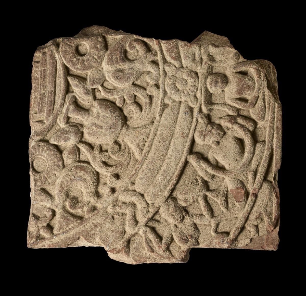 Sandstone Ayagapata (‘tablet of homage’),