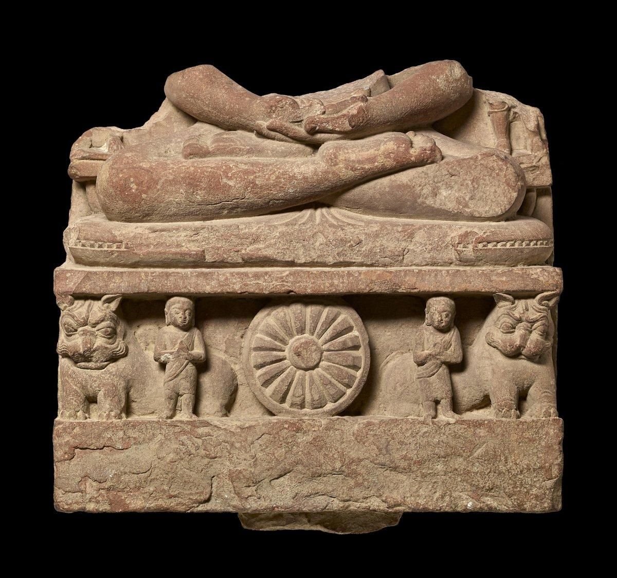 Sandstone Ayagapata (‘tablet of homage’) side two
