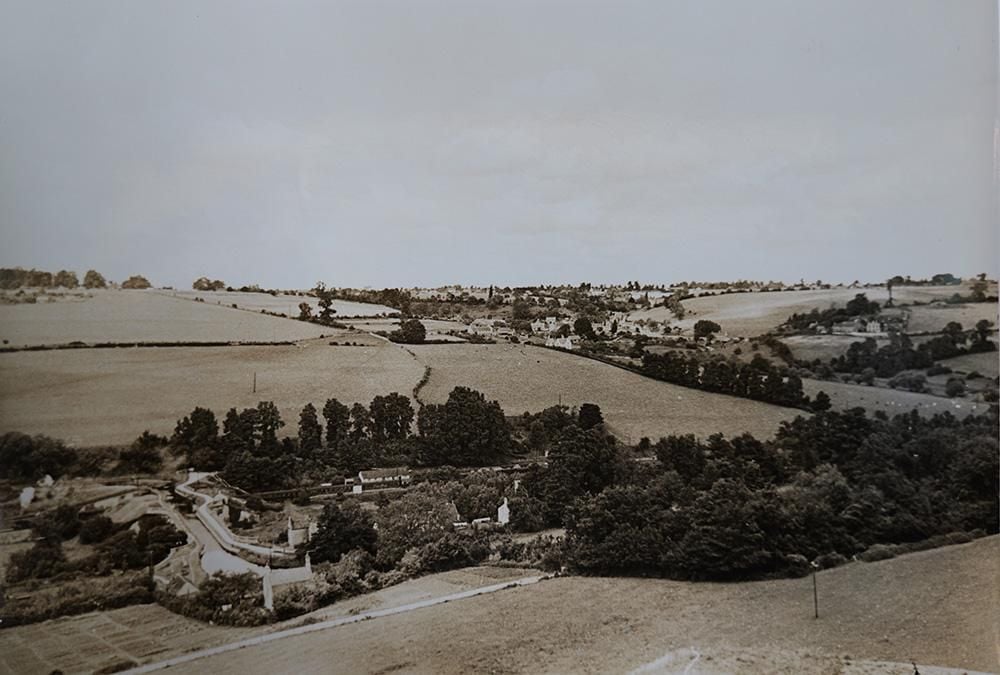 Aerial photograph of Westwood Quarry and surrounding countryside